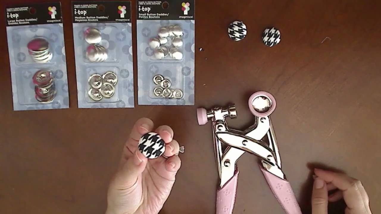 Using the Imaginisce i-top to create FABRIC Buttons