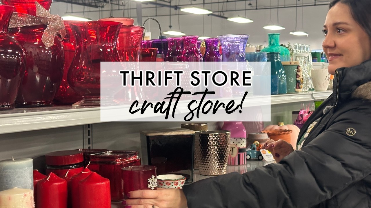 The thrift store is the BEST craft store | Craft & Decorate On A Budget
