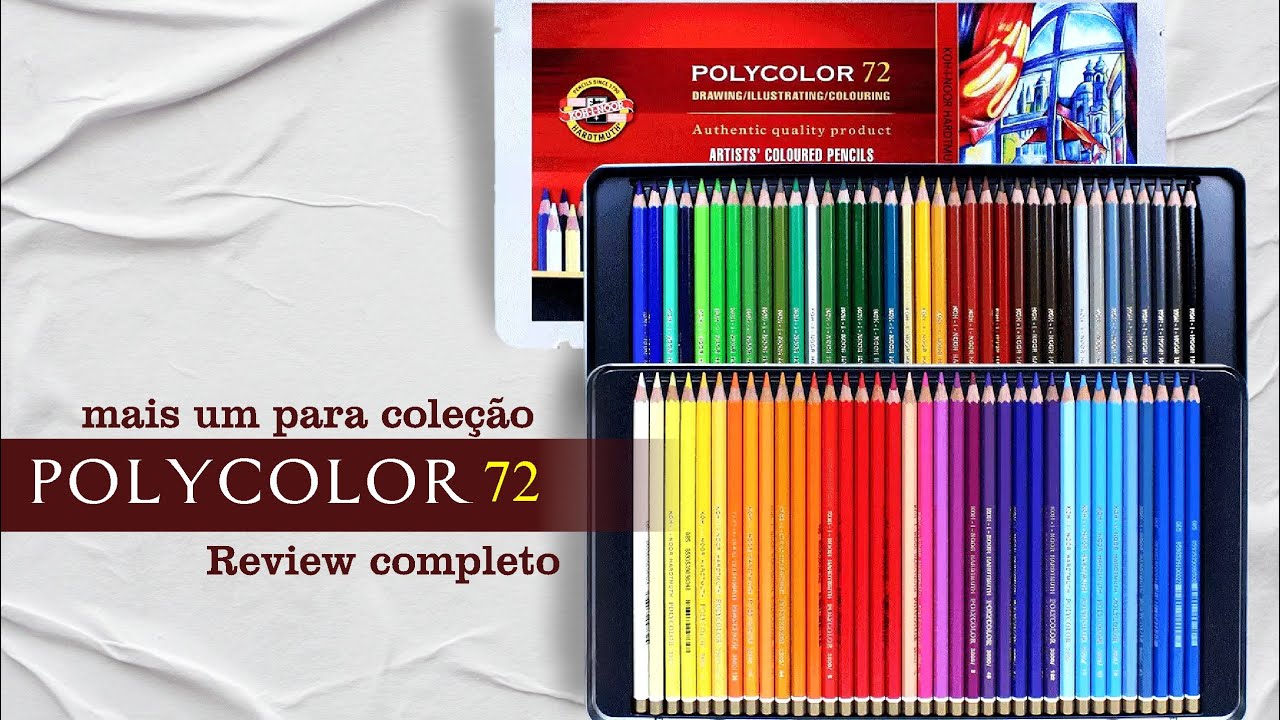 POLYCOLOR  72 cores - Resenha completa