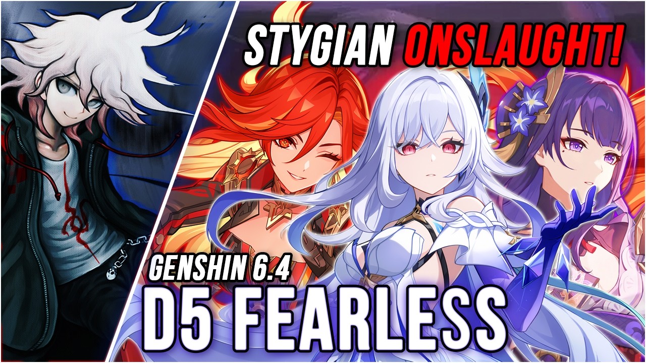 (Genshin 6.4) Stygian Onslaught Fearless V - [Mavuika Melt, Raiden Lunarbloom, Skirk Freeze]