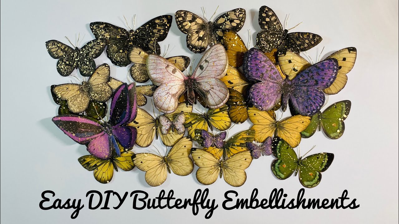 Easy DIY Butterfly Embellishments