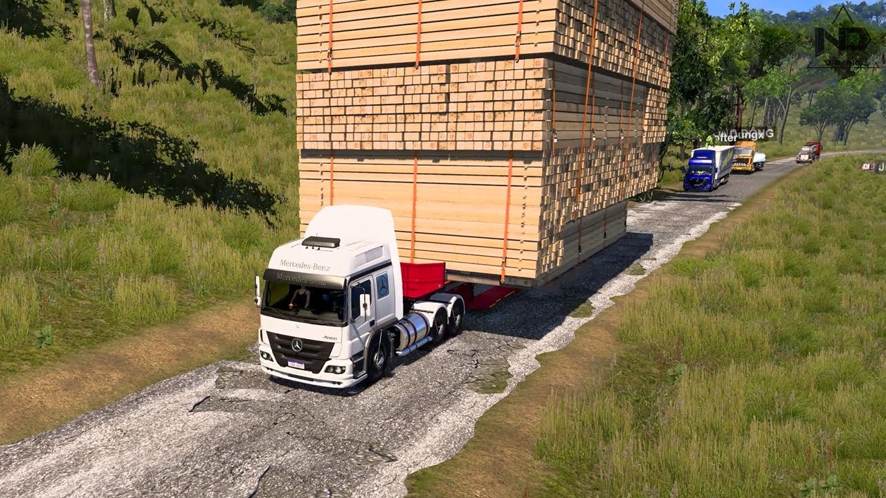 ETS2 Online - Chuyến Hàng Chở Gỗ Lậu Siêu Khổng Lồ | P1