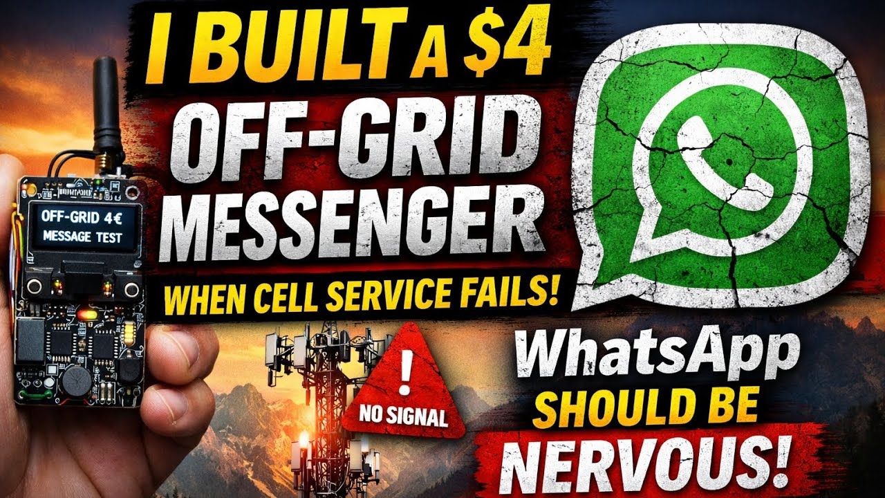 I Built a $4 Off-Grid Messenger That Works When Cell Service Fails – WhatsApp Should Be Nervous