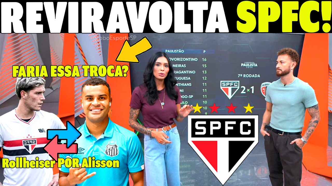 GLOBO ESPORTE SÃO PAULO! DIA MOVIMENTANDO NO SPFC! TROCA NO SPFC?? ÚLTIMAS NOTICIAS DO SÃO PAULO!
