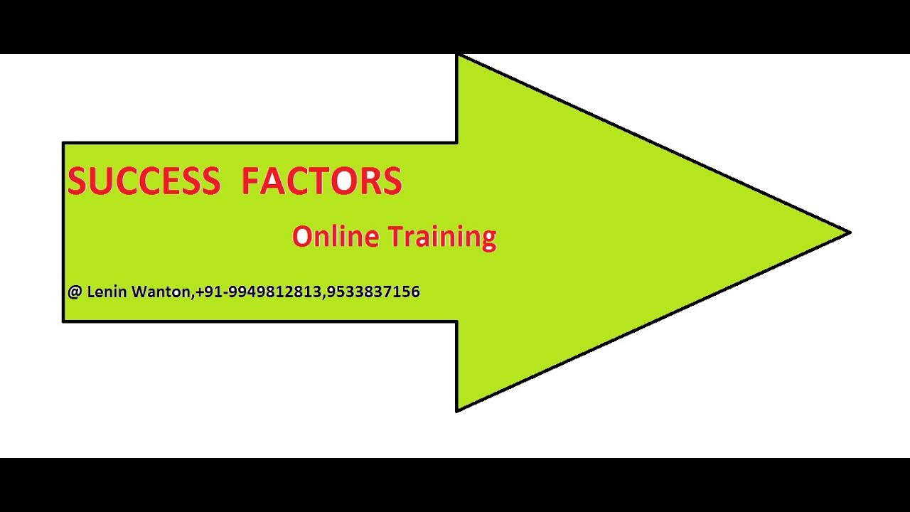 SUCCESS FACTORS Online Training/SAP Success Factors Tutorial for Beginners|+91-9949812813