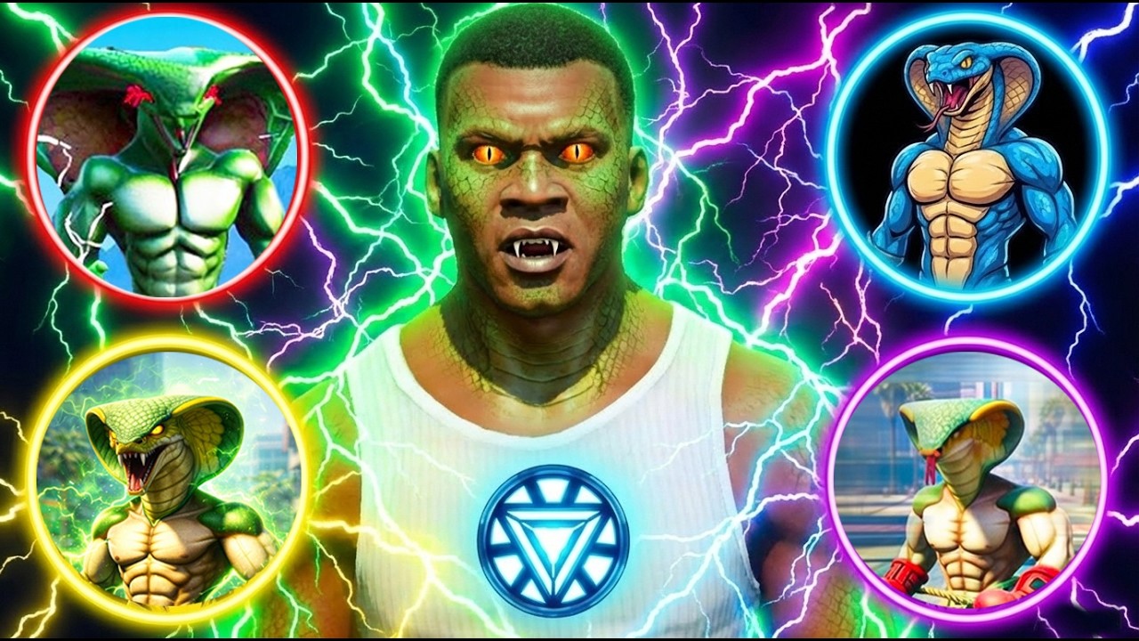 ФРАНКЛИН БАРЛЫҚ ЖЫЛАНДАРДЫҢ КҮШІН ҰРЛАДЫ (GTA V)