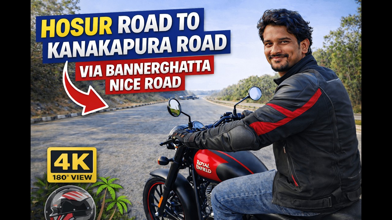 Bangalore Scenic Highway Ride | Hosur Road to Kanakapura | 4K 180° Relax POV