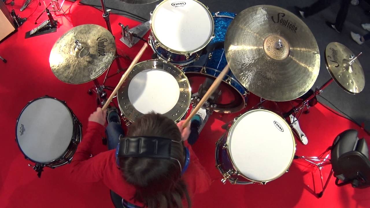 Evolution Drum Gear (EDG) Carina Zimmert (Germany), Musikmesse 2016