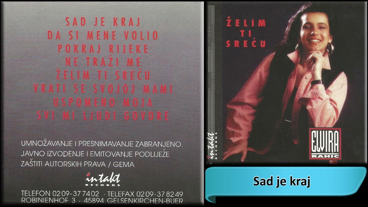 Elvira Rahic - Sad je kraj - (Audio 1993) HD