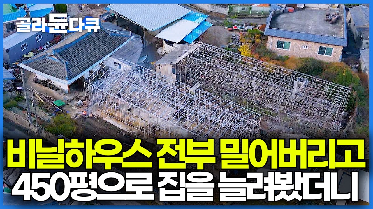 흉물스러운 비닐하우스 두개 뜯어내고 그만큼 집을 늘려봤다. 각 분야 전문 업자들 불러 100일 동안 리모델링한 결과｜극한직업 2026｜#골라듄다큐