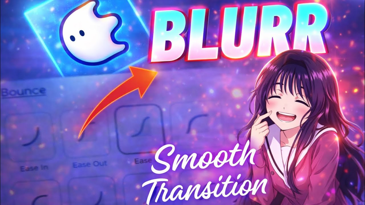 How to Make Smooth AMV Transitions in Blurr | Beginner Tutorial