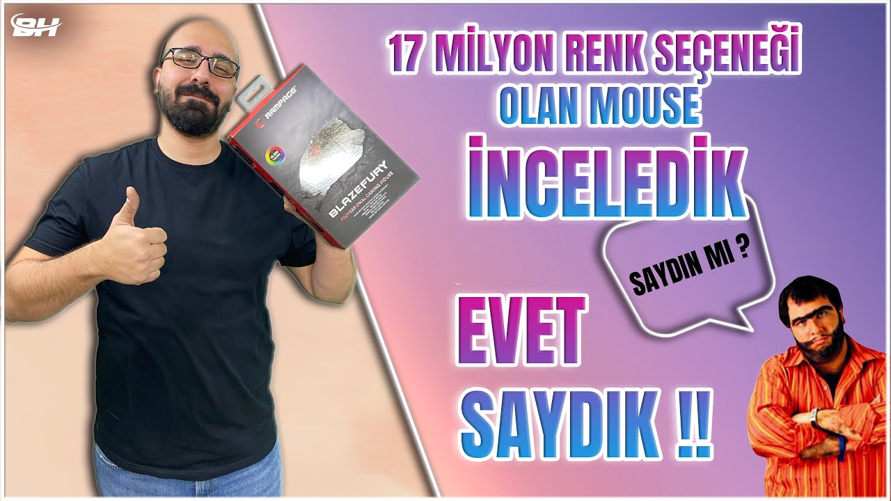 Oyuncuların Kesinlikle Kullanması Gereken Mouse / 17 MİLYON RENK SEÇENĞİ - 16400 DPI / YOK ARTIK !!
