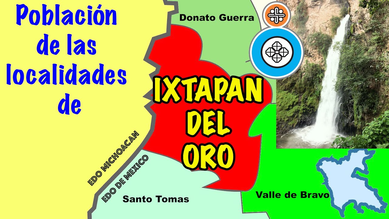 Localidades mas pobladas de IXTAPAN DEL ORO Edo Mex