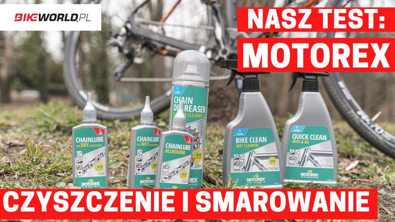 Test: Kosmetyki rowerowe Motorex - do czyszczenia i smarowania