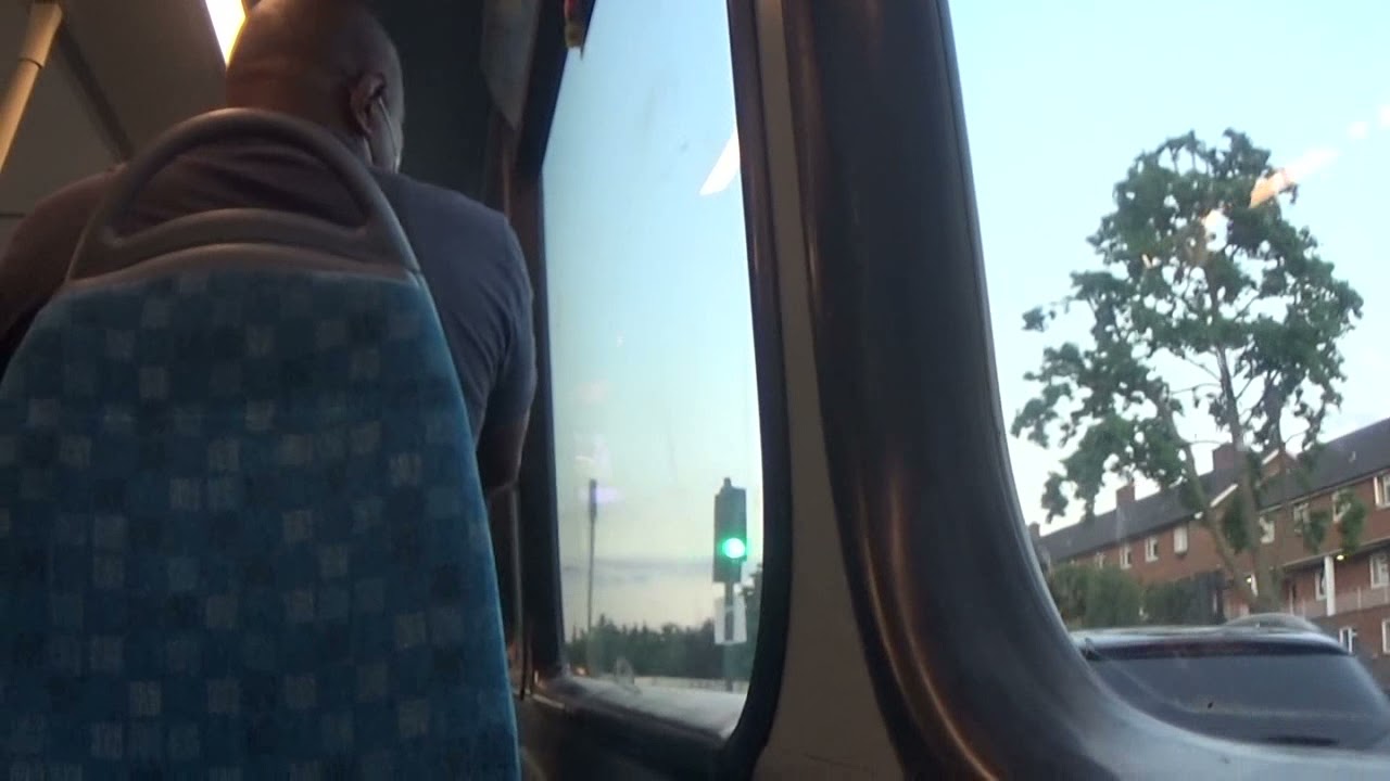 Volvo B5LH, down on power, with hill climb. Arriva HV288