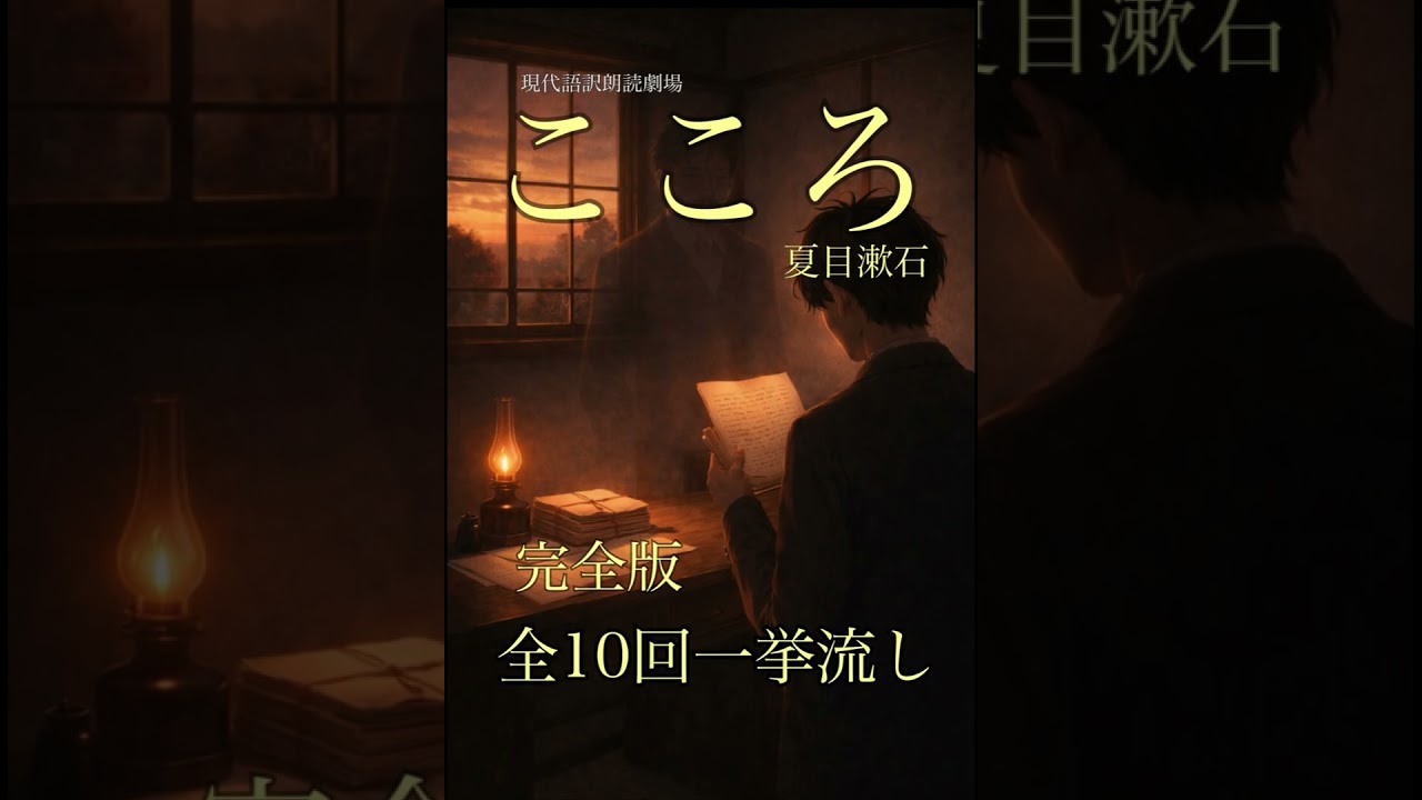 【朗読】夏目漱石『こころ』総集編｜現代語訳 全10回一挙 長編読み聞かせ
