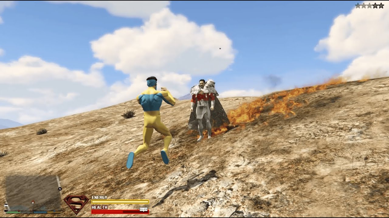 Grand Theft Auto V - Emperor Mark vs Hooded Mark Invincible (subscriber requested)