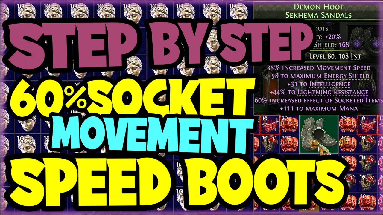 Step-by-Step 60% Socketed Movement Speed Boots | PoE 2 #pathofexile2
