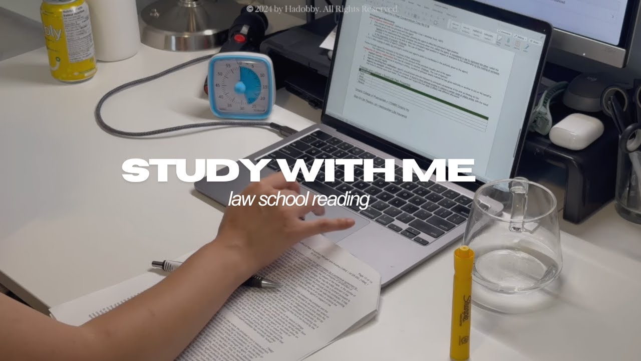 study with a law student | 2h 30m silent studying with keyboard sound