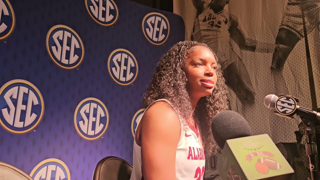 Jessica Timmons G Alabama SEC 🏀 Media Days 10.14.25 