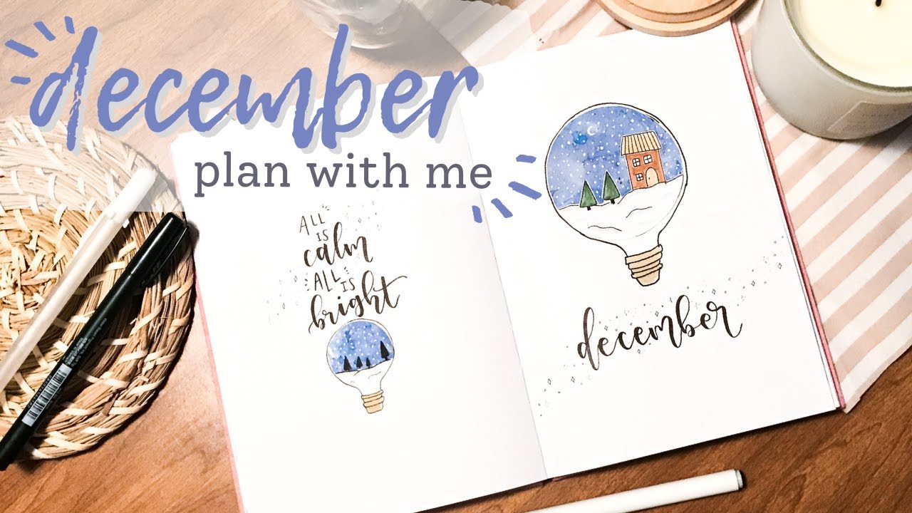 PLAN WITH ME DECEMBER | December 2020 Bullet Journal Set Up | Monthly Bullet Journal Set Up | BUJO