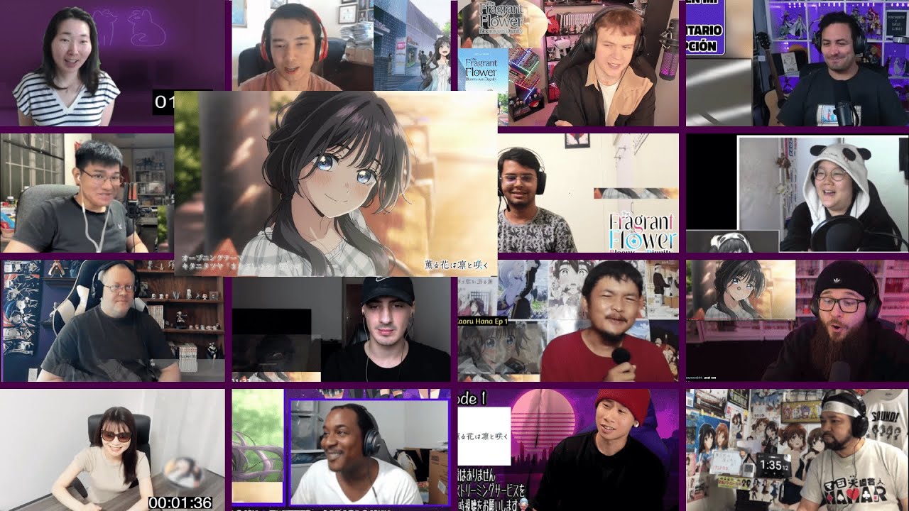 The Fragrant Flower Blooms With Dignity Opening Reaction Mashup 「Manazashi wa Hikari」(薫る花は凛と咲くOP)