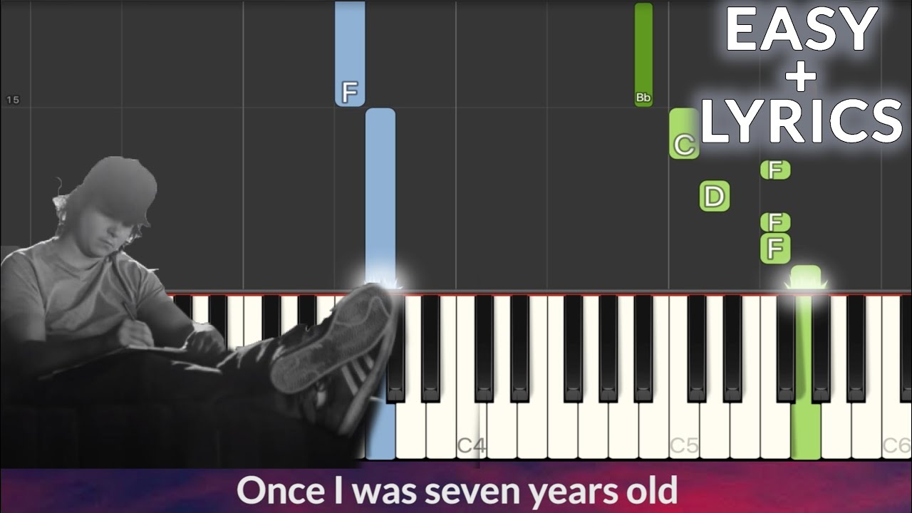 Lukas Graham - 7 Years EASY Piano Tutorial + Lyrics