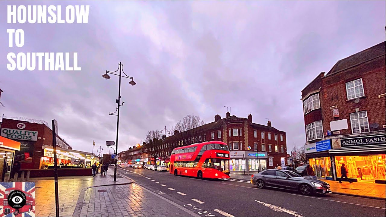 4K|London🚌RouteH32|Hounslow,Hounslow West,Heston,Southall