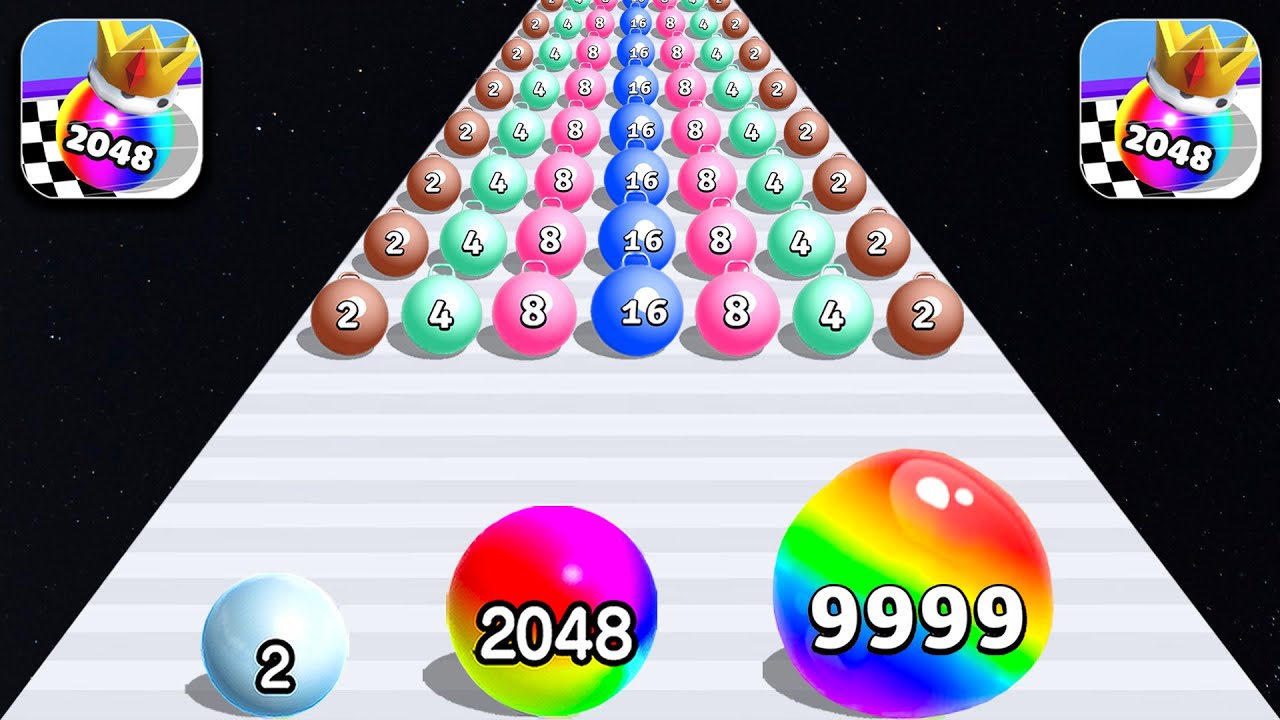 Satisfying Mobile Games Merge Ball, Ball Run 2048 - Top Free Gameplay iOS,Android All Levels Max ZKZ