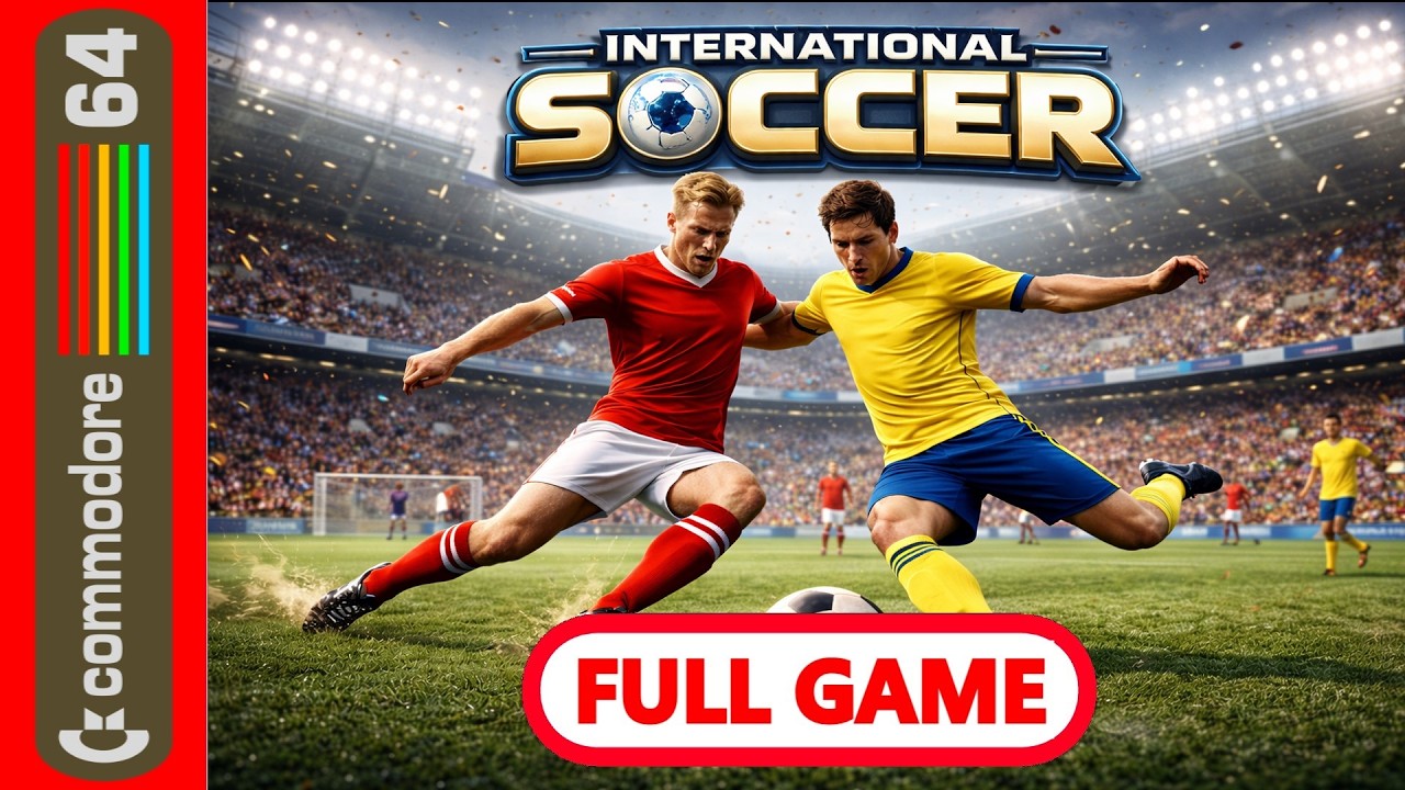 International Soccer Commodore 64 – Retro Gameplay  Classic 1983 Soccer Game