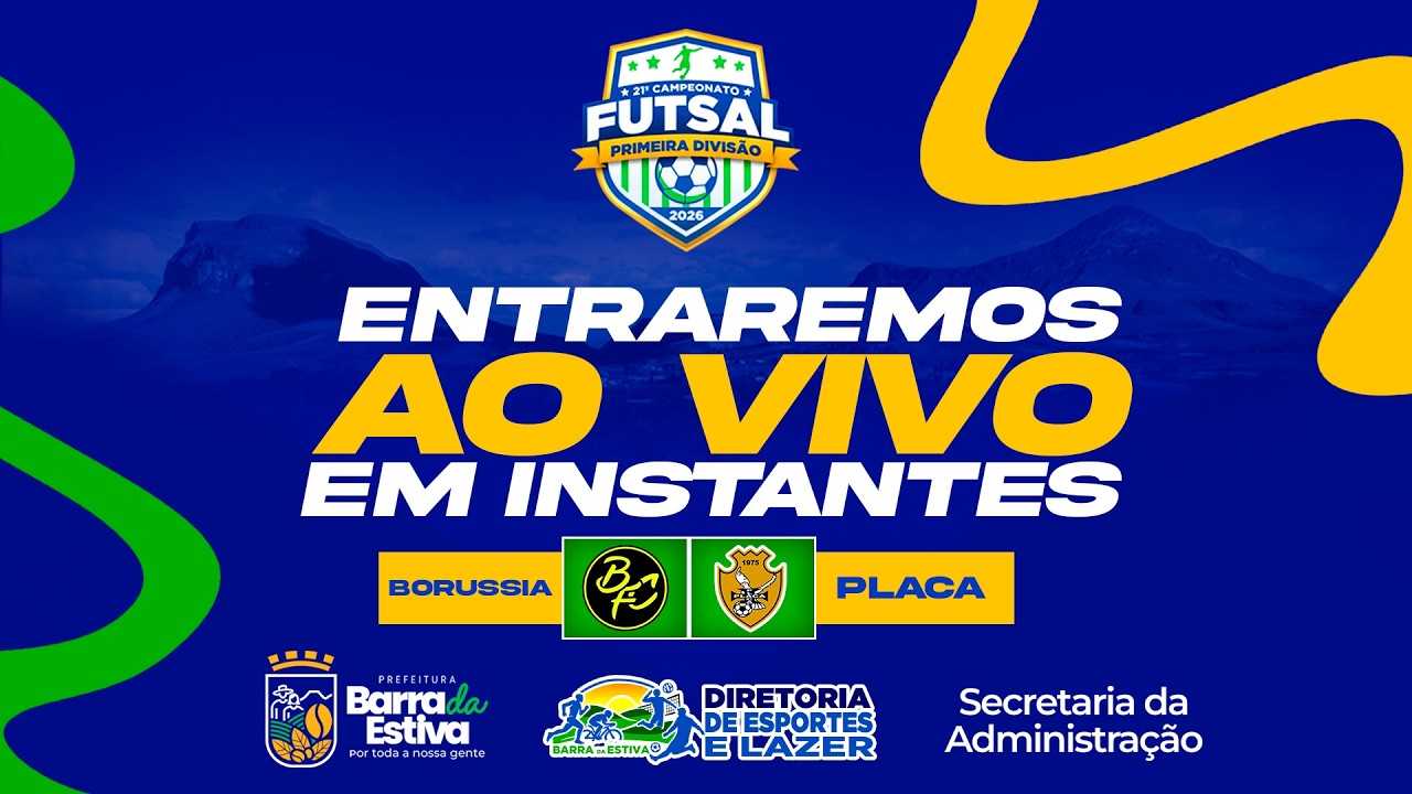 21º CAMPEONATO DE FUTSAL DE BARRA DA ESTIVA 1ª DIVISÃO 2026  2ª RODADA