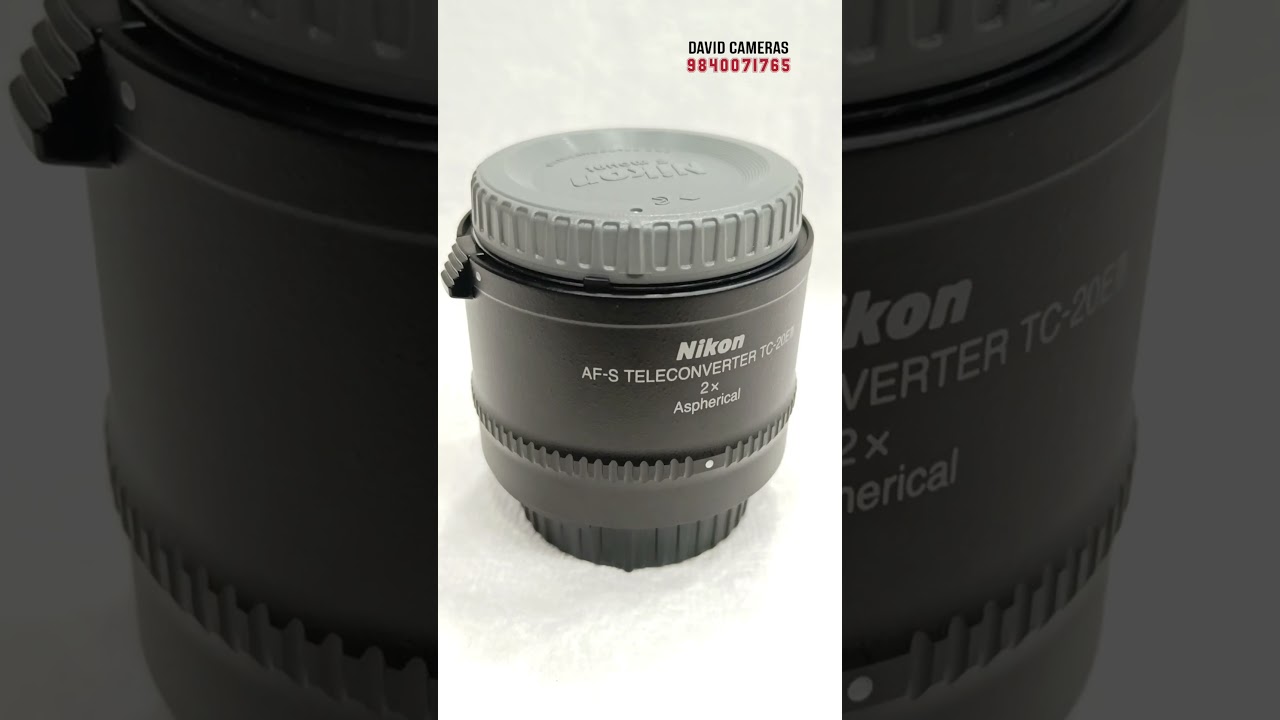 NIKON TC-20E III AF-S TELECONVERTER  LIKE NEW@ DAVIDCAMERAS MOUNT ROAD, CHENNAI. Contact 9840071765.