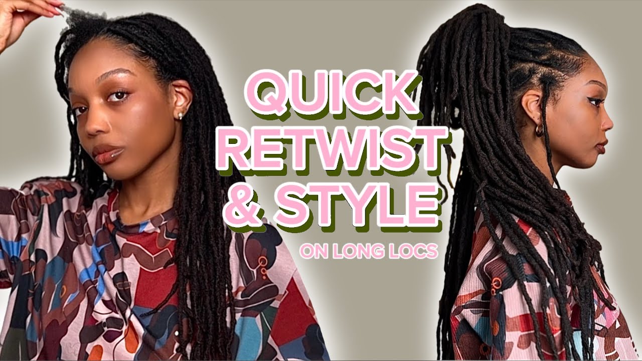 Easy Retwist and Style | 21 Year Loc Journey | #BlackHistoryMonth Outfit Inspo
