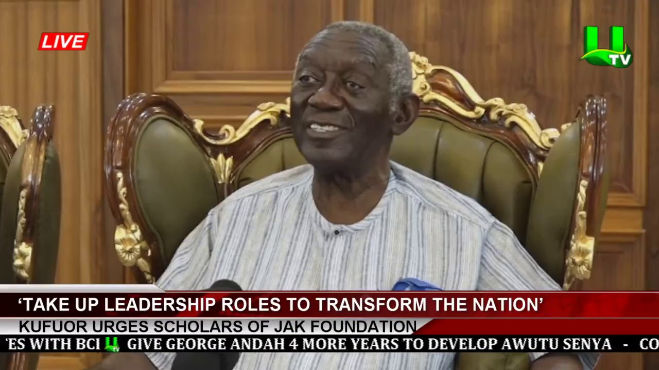 ‘Take Up Leadership Roles To Transform The Nation’ - Kufuor Urges Scholars Of Jak Foundation