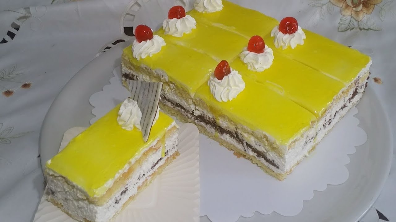 قطع طورطة بنكهة الليمون مثل المحلات /العمل التاسع لاتحاد اليوتوبورز المغربيات لفن الطبخ
