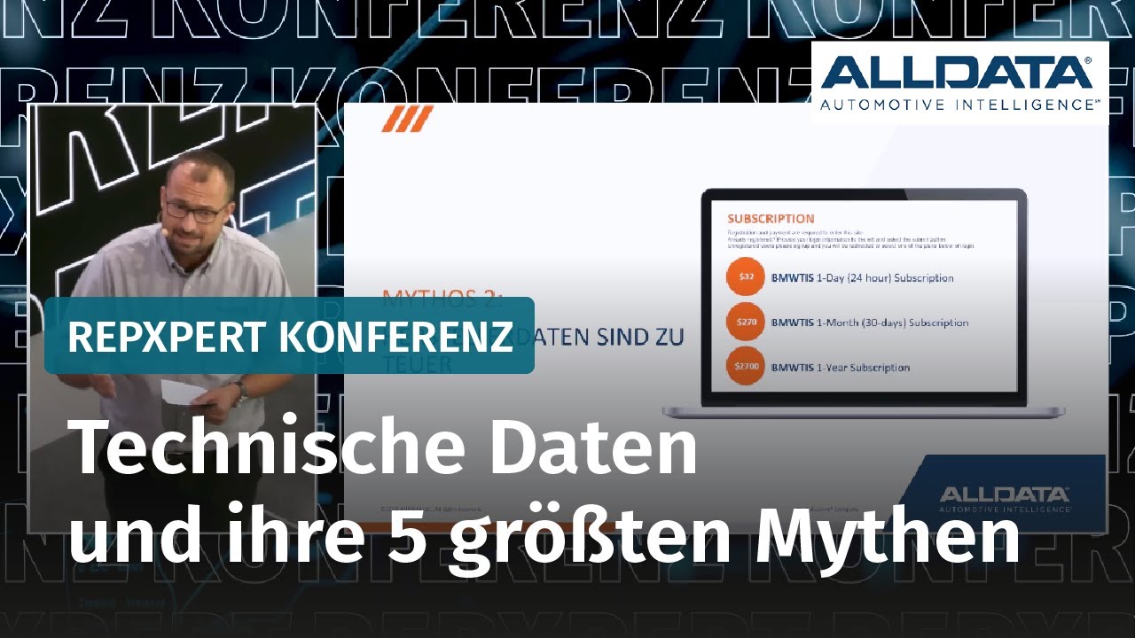 Technische Daten und ihre 5 gr&ouml;&szlig;ten Mythen - ALLDATA / Schaeffler REPXPERT Konferenz