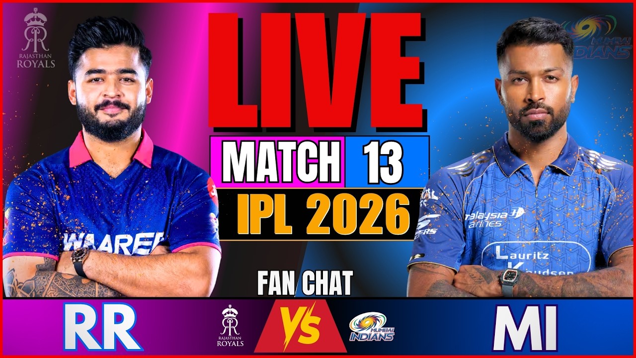 Live IPL: Rajasthan vs Mumbai, 13th Match IPL | Live Cricket Match | MI vs RR | LIVE IPL Match Today