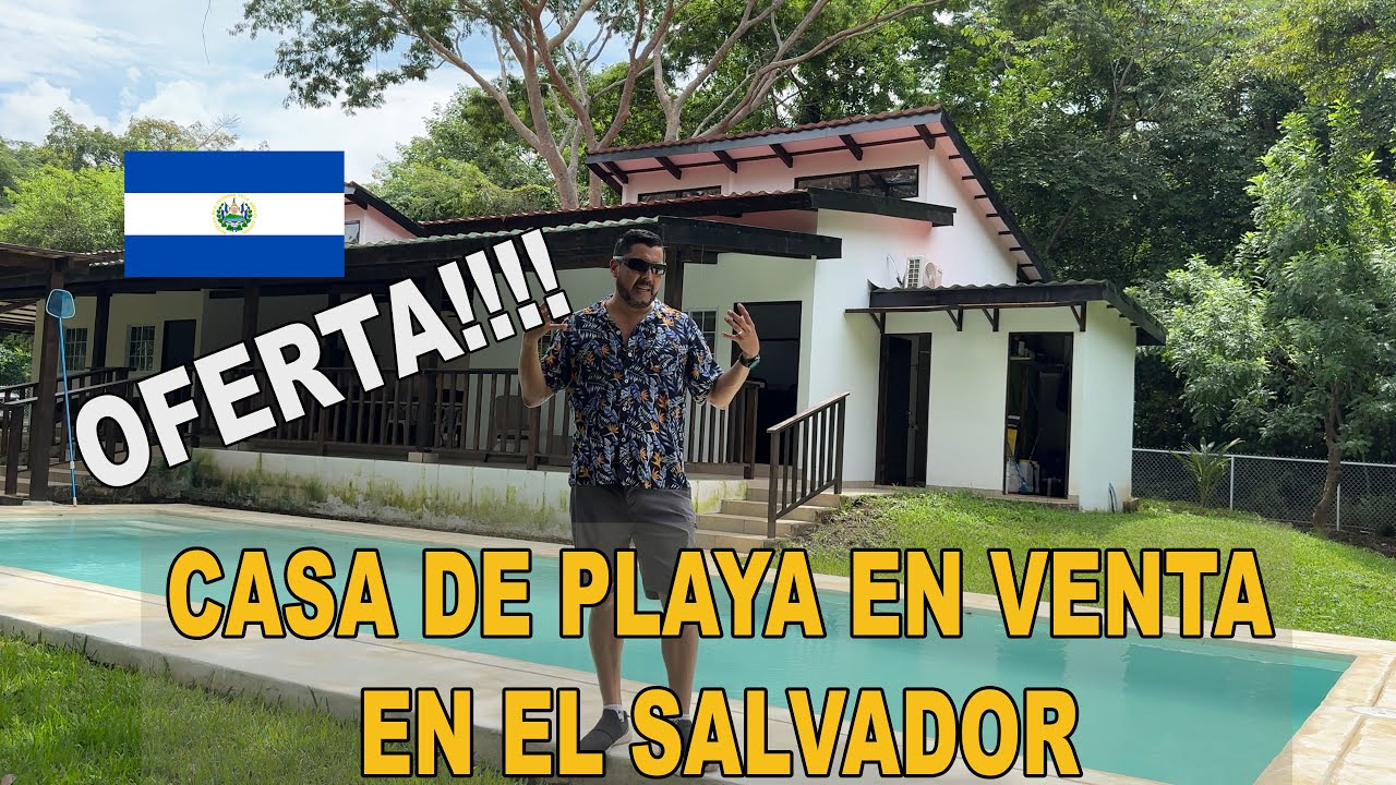 SOLD- $265,000  OPORTUNIDAD! Casa de PLAYA en VENTA en Las VERANERAS, Sonsonate, EL SALVADOR
