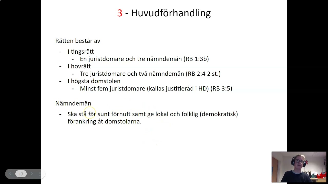 Brottm&aring;l - Del 7 - Huvudf&ouml;rhandling