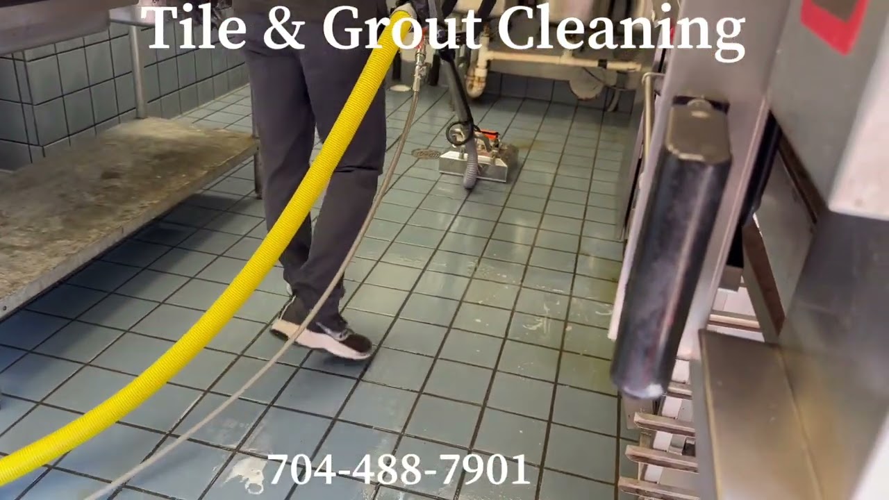 Vantool Terminator and 14AL with squeegees attachment tile and grout cleaning