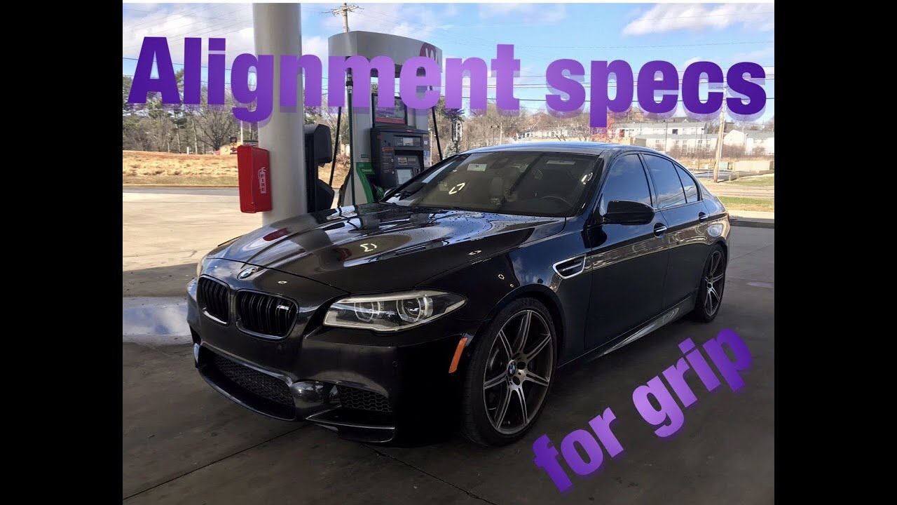 F10 BMW M5 GETS AN ALIGNMENT FOR TRACTION WITH SPECS ON STOCK CONTROL ARMS