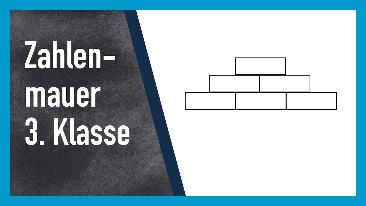 Zahlenmauer rechnen 3. Klasse