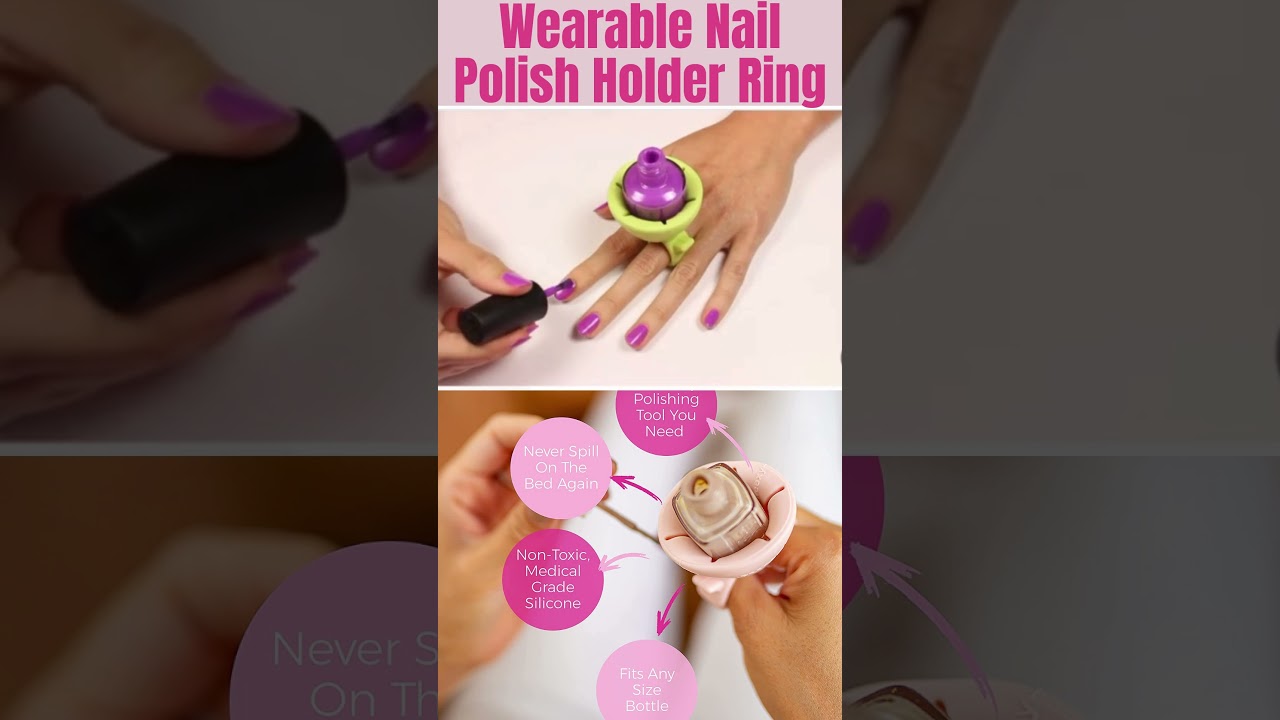 Wearable Nail Polish Holder Ring |Nail Art Tools