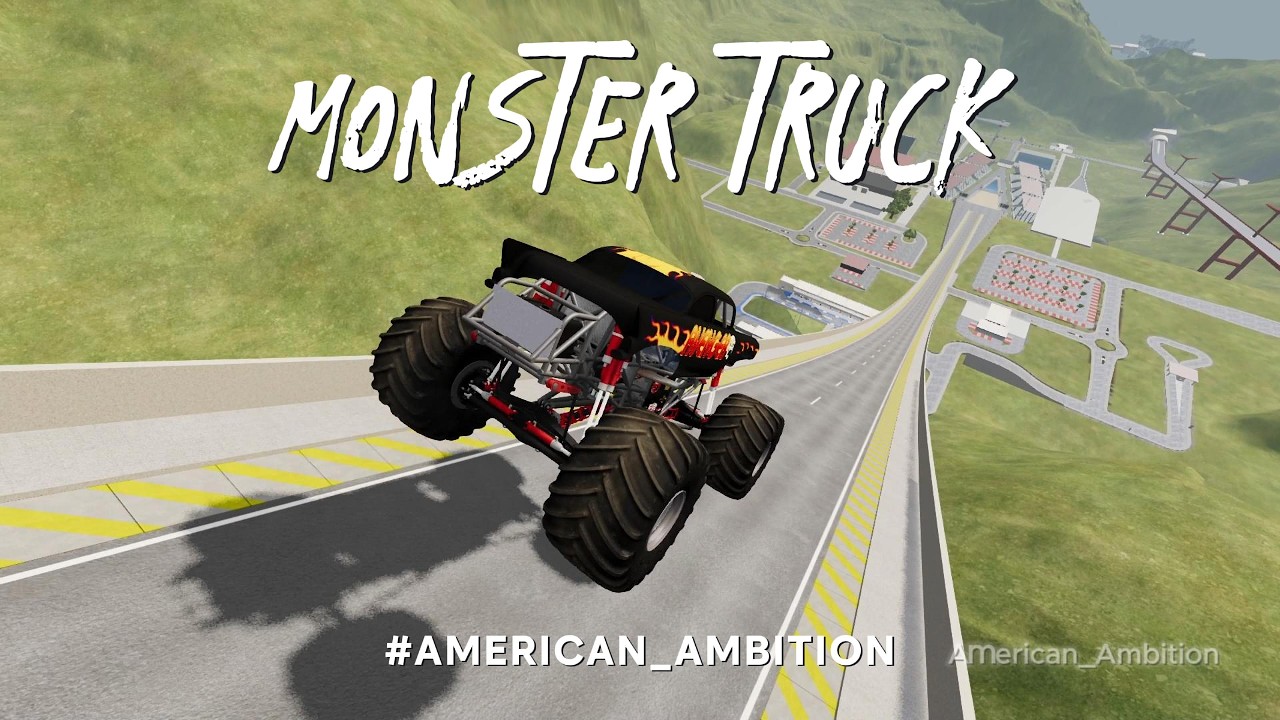High-Speed Monster Truck Jumps & Epic High-Speed Jumps & Brutal Crashes | BeamNG Drive