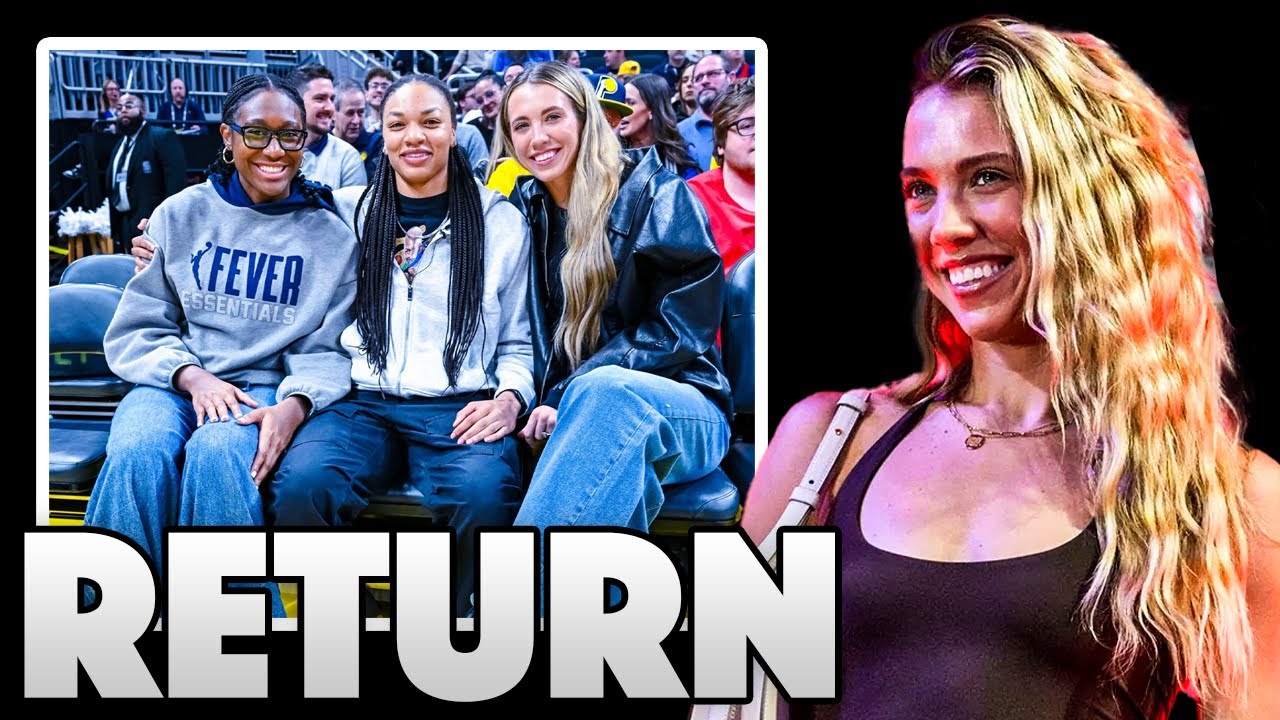 Fever Stars RETURN To Indiana From Unrivaled & Seen COURTSIDE At Pacers Game...