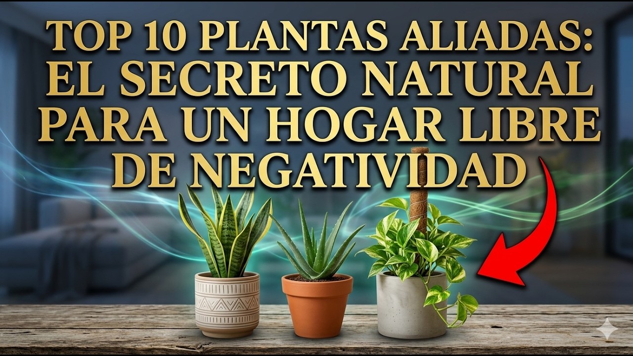 10 PLANTAS que ABSORBEN las MALAS ENERG&Iacute;AS en CASA 🔴 La Planta #3 y #8  Protegen el HOGAR 🟢