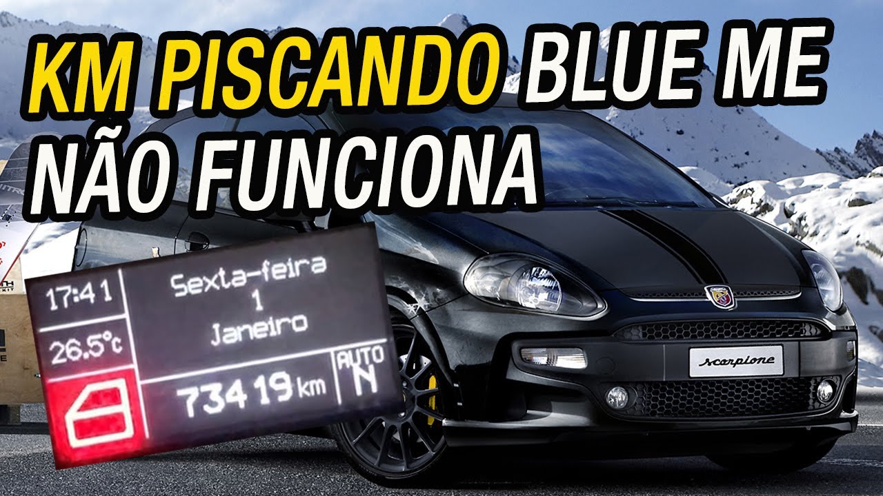 Punto defeito blue me Km quilometragem piscando