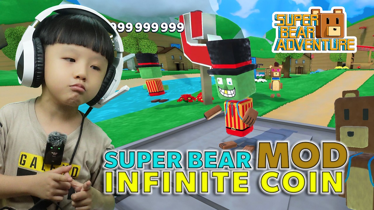 Super bear adventure MOD infinite koin beruang kaya #superbear #superbearadventure #gameberuang