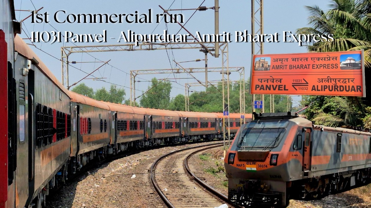 11031 Panvel – Alipurduar Amrit Bharat Express 1st Commercial Run 🚆🔥| Mumbai’s 2nd Amrit Bharat Exp!