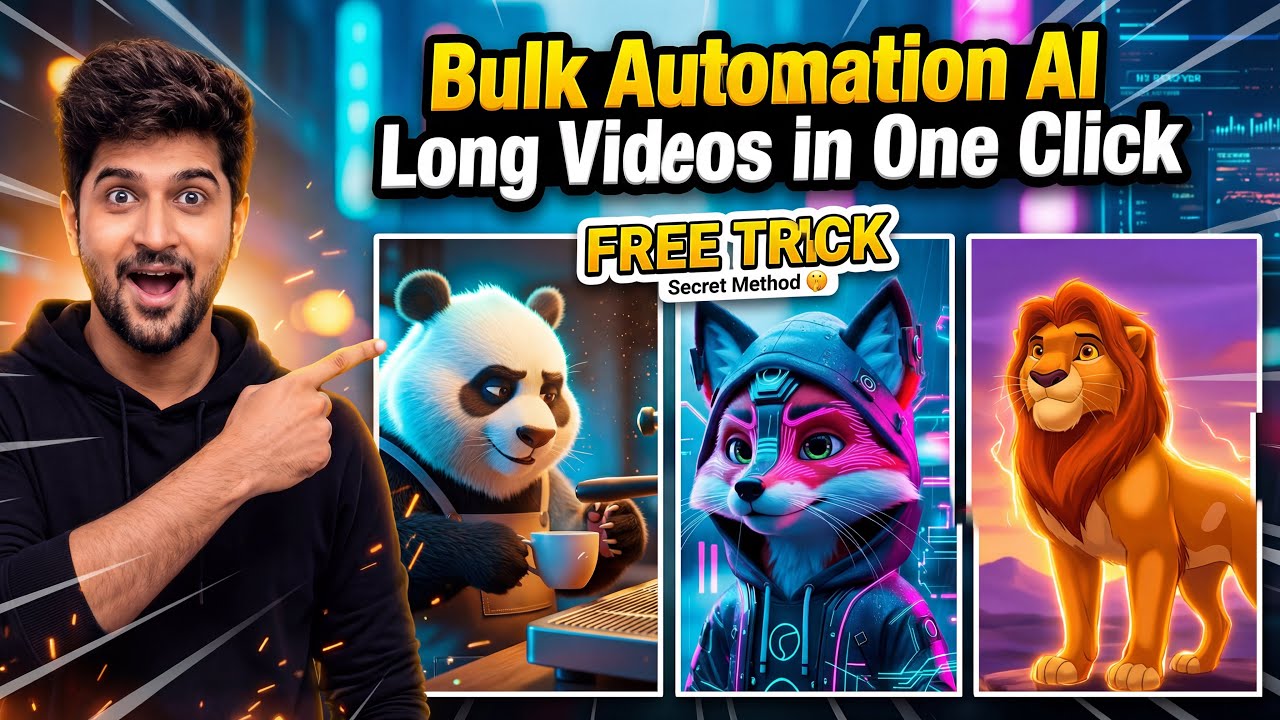 Create Bulk Long Ai videos with one single click |Step by step tutorial in Telugu 